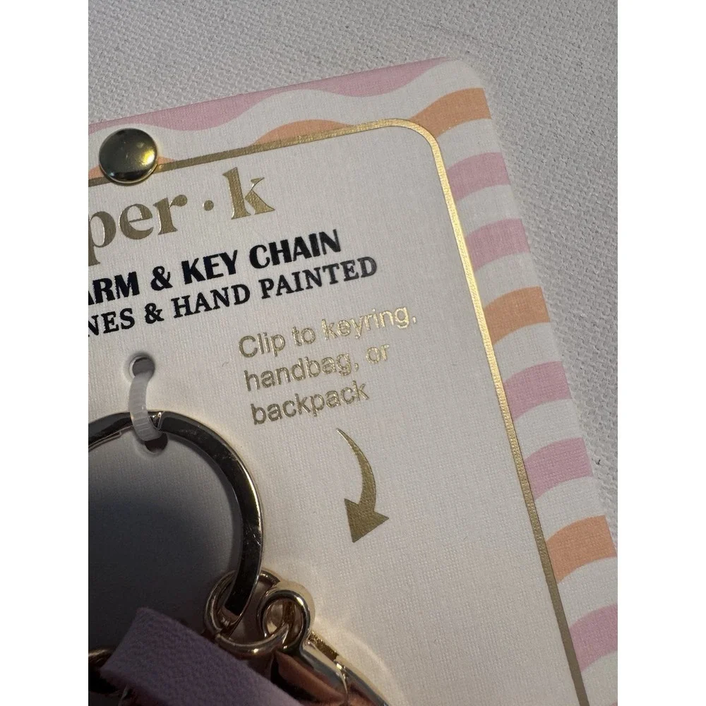 Piper K Jeweled Enamel Pink Horse Equestrian Bag Charm Keychain Scarf Tassel NEW